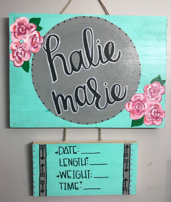 Hospital Door Hanger Hospital Door Sign Hospital Baby Etsy