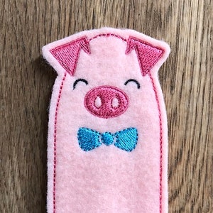 Pig Finger Puppet (2 sizes) - ITH 4x4 Machine Embroidery Design Download
