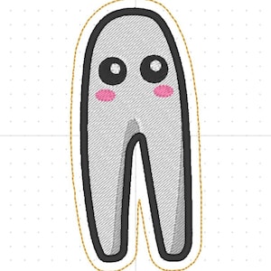 Nightcrawler Cryptid Embroidery Design: Alien Monster Patch (4x4 ITH Digital File)