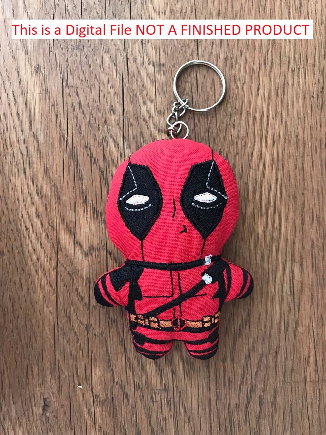 Deadpool stuffed ITH 4x4 Machine Embroidery Design | Etsy