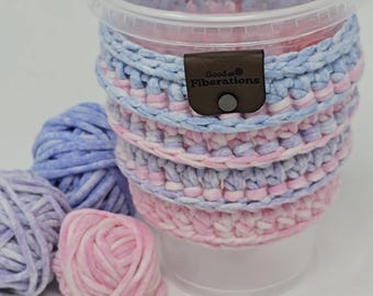 Special Colorway! Crochet Drink Cozy | Coffee Sleeve for Hot & Cold Drinks