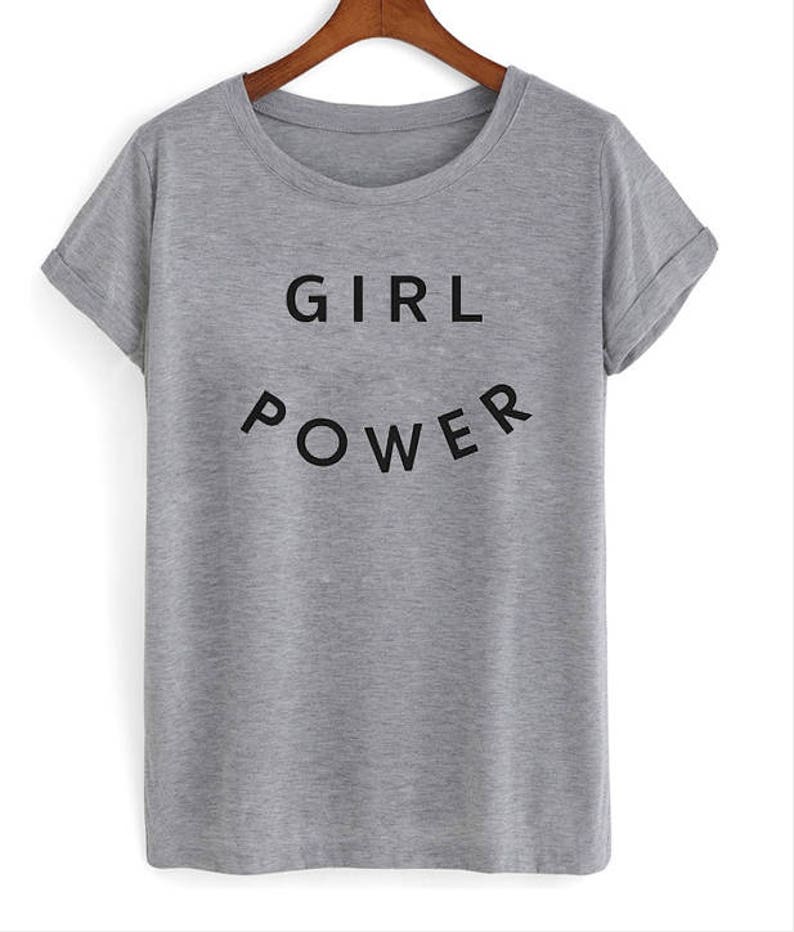 Girl Power Femme Tshirt Feminist GRL PWR Vintage Tee Etsy