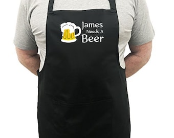 Personalized Apron for Men: Grill Master BBQ Gift