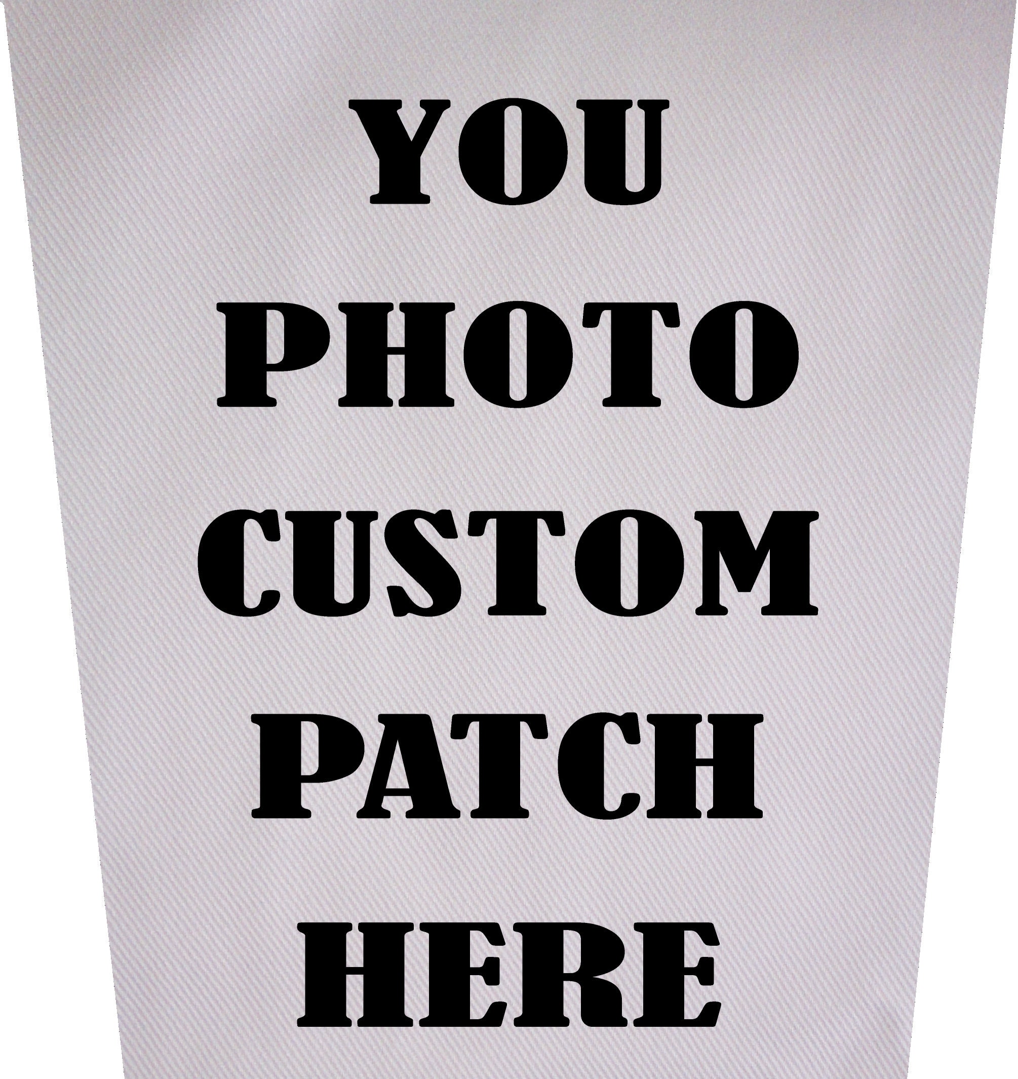 Personalized Large Cotton Canvas Back Patch Custom Photo Backpatch for  Jackets,vest and Flannels 