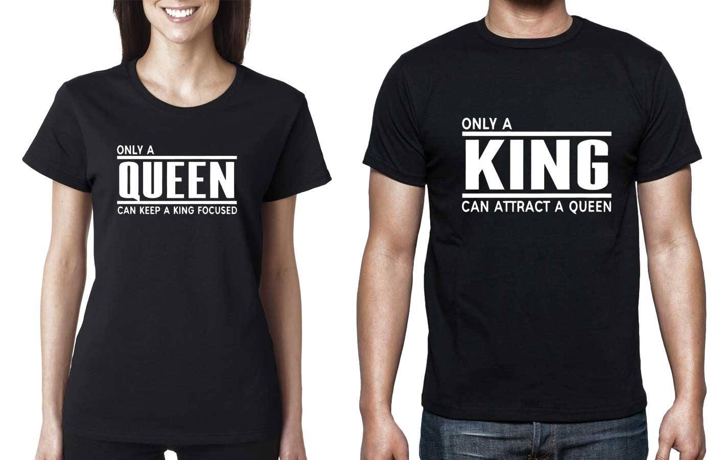 Roi & reine T-shirts pour Couple Cool Tee Vintage Roi & reine T-shirts pour Couple Cool Cool Cool Tee Vintage 6279a0