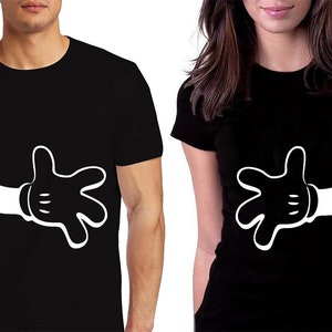 Couples Outfit,Hands,Valentines Day Gift,Matching Couples Shirts,Valentines Couple T-shirts,Price per item