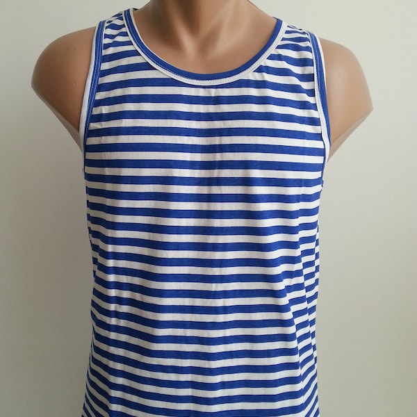 Sailor Deep Navy Striped Nautical Vest  Sailor