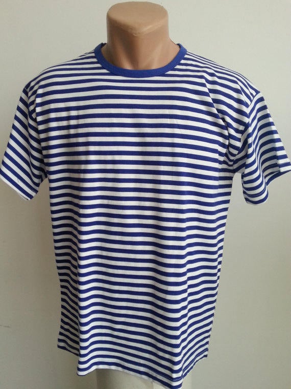 T SHIRT a maniche corte a righe della Marina russa Marinaio Uomo Bambini Etsy Italia