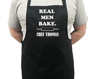 Personalized Apron for Men: Grill Master BBQ Gift