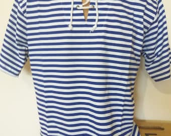 Marine Navy Striped Short Sleeve T-SHIRT Sailor Model 2022