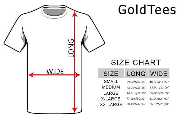 Bad Boy T Shirt Size Chart