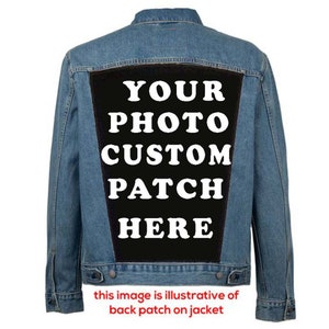 BackPatch, Benutzerdefinierte Patch, Foto Patch, personalisierte Patch, Back Patch, Bild Patch, Jacke Patch, Benutzerdefinierte Patches, Metal Patch, Punk Patch Bild 1