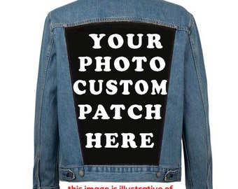 BackPatch, aangepaste patch, fotopatch, gepersonaliseerde patch, rugpatch, fotopatch, jaspatch, aangepaste patches, metalen patch, punkpatch