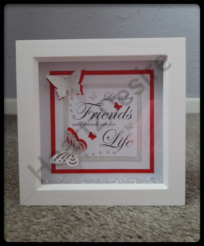 Personalised Box Frame, Gifts for Friends, Birthday Gifts, Special ...