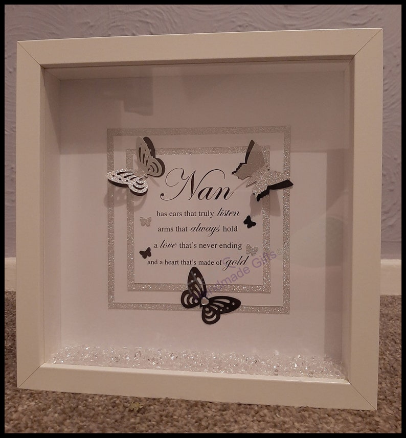 Personalised Box Frame Gift for Mum Birthday Gift Mothers Etsy UK