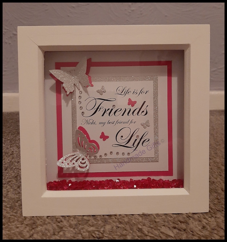 Personalised Box Frame, Gifts for Friends, Birthday Gifts, Special ...