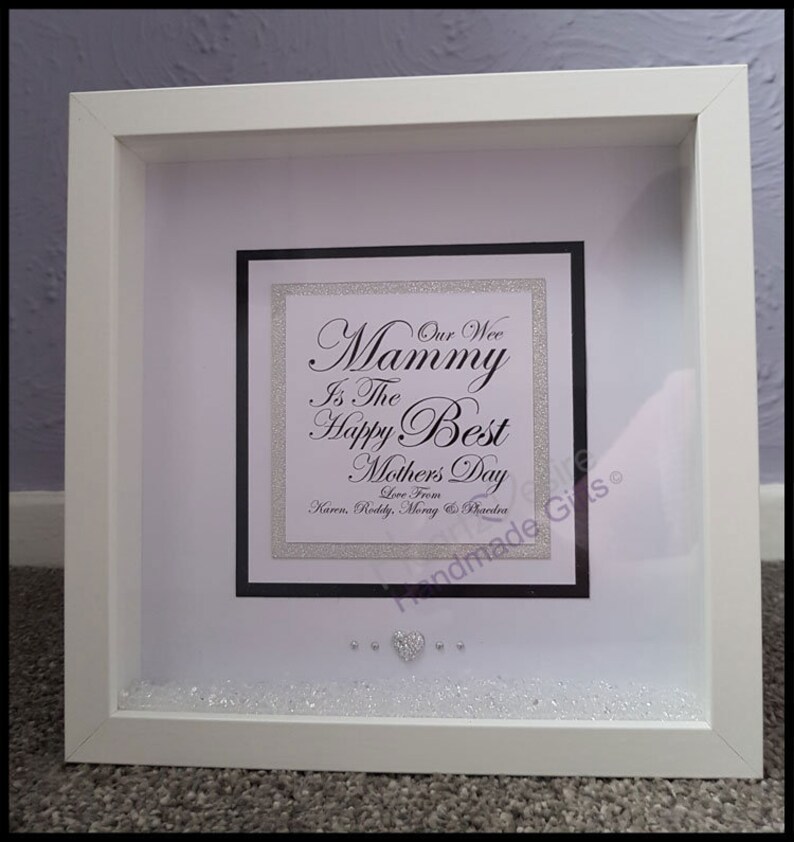 Personalised Box Frame, Gift for Mum, Birthday Gift, Mothers Day Gift
