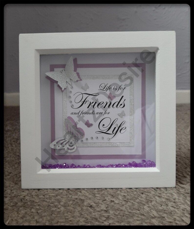 Personalised Box Frame, Gifts for Friends, Birthday Gifts, Special ...