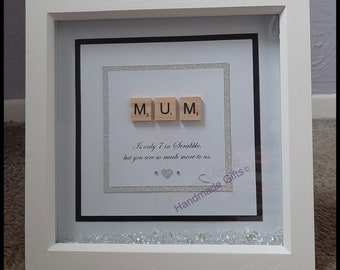 Personalised Box Frame, Gifts for Mum, Mothers Day Gifts, Birthday Gift, Mum Box Frame, Mothers Day Frame, Personalised Gifts for Mum