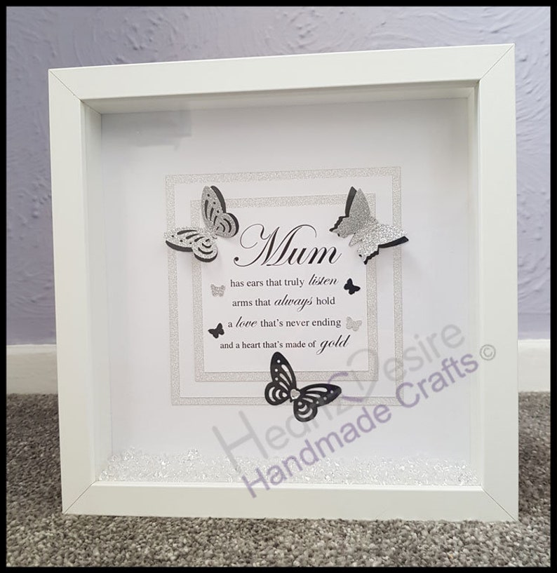 Personalised Box Frame Gift for Mum Birthday Gift Mothers Etsy UK