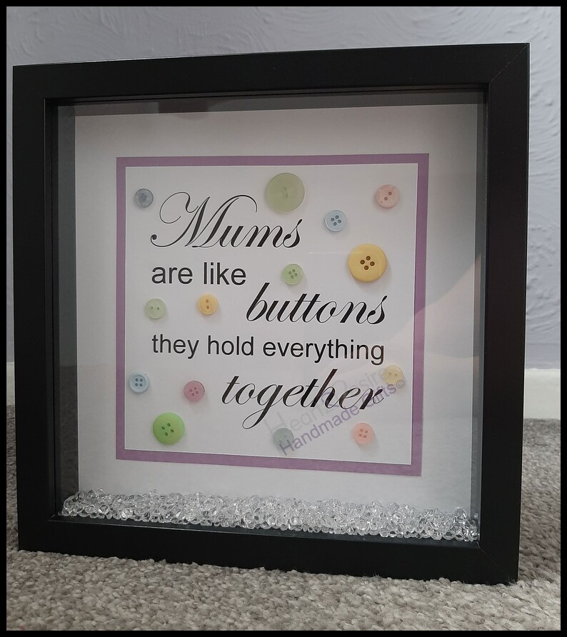 Personalised Box Frame, Gift for Mum, Mothers Day Gift, Birthday Gift