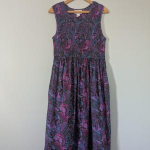 100% Cotton paisley print dress