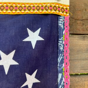 Peace Words, Peace Sign Upcycled Flag,rag Flag Wall Art, Fourth of July ...