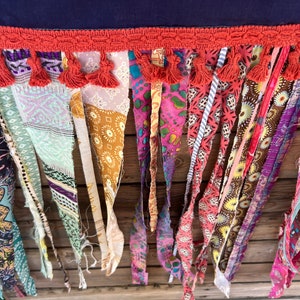 Peace Words, Peace Sign Upcycled Flag,rag Flag Wall Art, Fourth of July ...