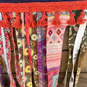 Peace Words, Peace Sign Upcycled Flag,rag Flag Wall Art, Fourth of July ...