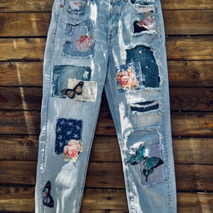 Boho Jeans, Festival Jeans Hippie Jeans, Sz American Eagle