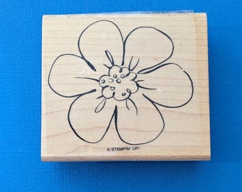 Flower Rubber Stamp