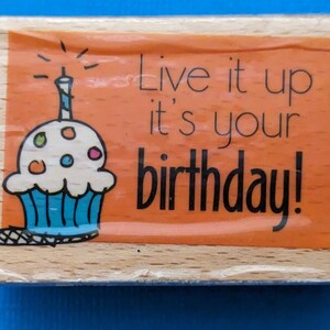 Birthday Rubber Stamp