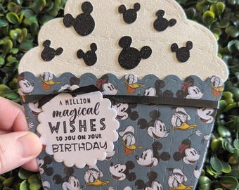 Gift Card Holder, Handmade Greeting Card, Cupcake Gift Card Holder