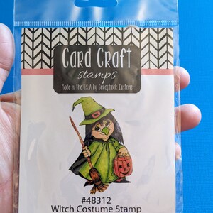Witch Stamp, Halloween Stamps, Rubber Stamp
