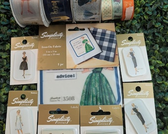 Vintage Simplicity Line Ribbon and Sewing Notions 13 pc.
