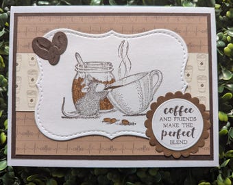 Friendship Card, Handmade Greeting Card