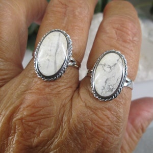 Bague buffle blanc turquoise>Bague buffle blanc turquoise en argent sterling 925, bague buffle blanc sterling, bague amérindienne, sud-ouest