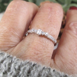 Non diamond engagement rings etsy hotsell