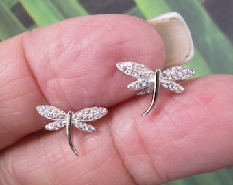 Vintage Butler & Wilson Costume Dragonfly Brooch, Diamanté