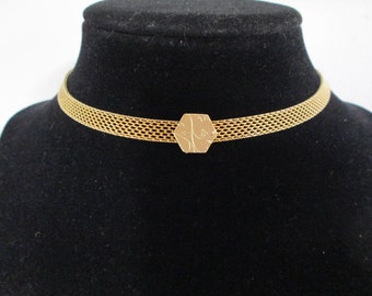 New Ladies Gold Color Pseudo Mesh 