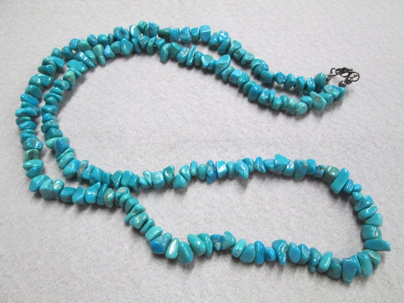 Southwestern Genuine TURQUOISE Rope Necklace>Turq… - image 2