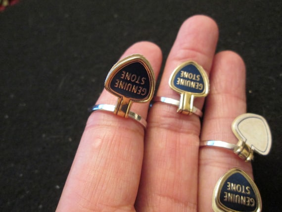 925 STERLING Silver Genuine ONYX Ring>925 Onyx ri… - image 4