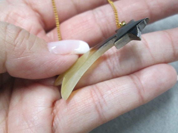 Gold "Horn" SHOOTING STAR Necklaces>Star necklace… - image 4