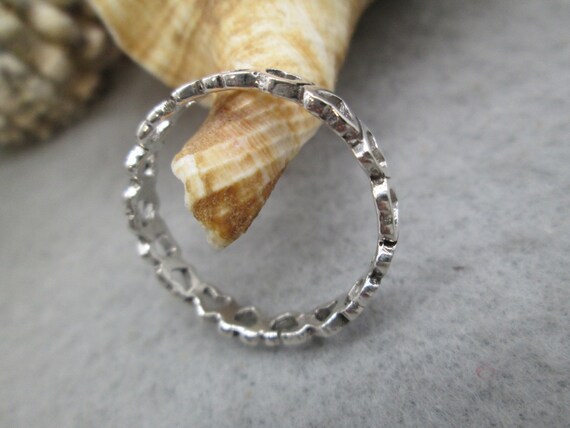 Sterling HEART ETERNITY Band>925 Heart Ring,heart Jewelry