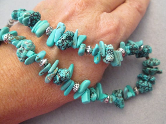 Native American Genuine Turquoise Necklace>Turquo… - image 1