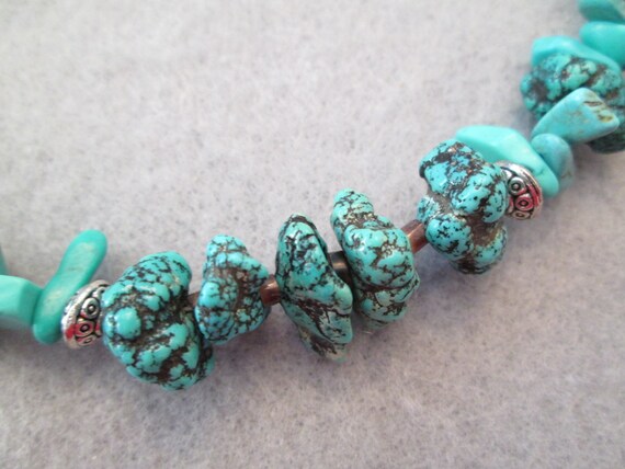 Native American Genuine Turquoise Necklace>Turquo… - image 5