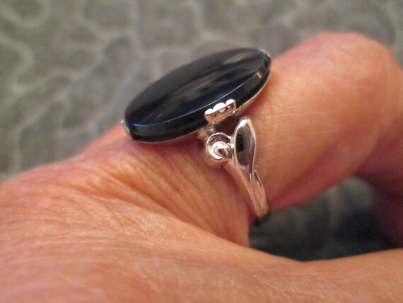 925 STERLING Silver Genuine ONYX Ring>925 Onyx ri… - image 8