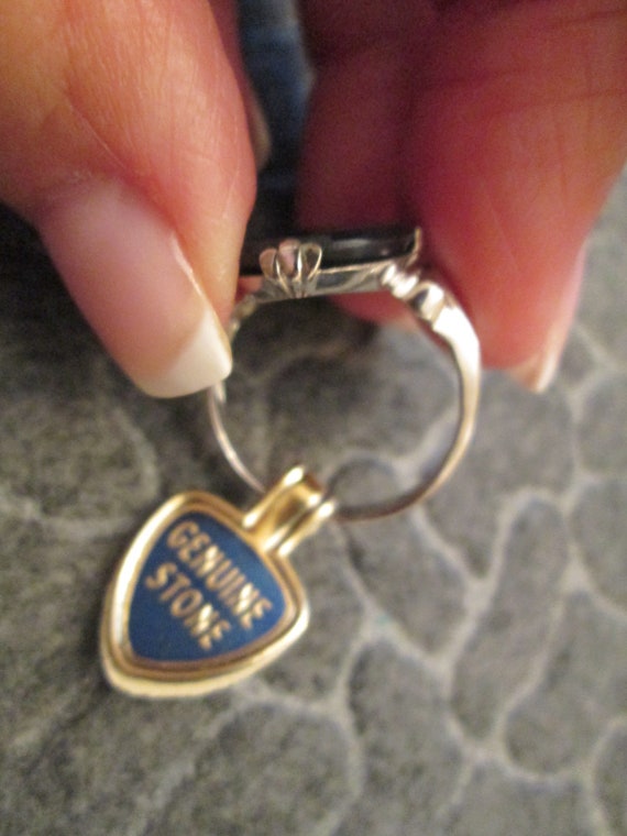 925 STERLING Silver Genuine ONYX Ring>925 Onyx ri… - image 9