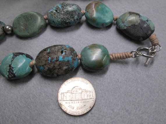 Genuine TURQUOISE Necklace>Turquoise necklace,Chu… - image 4