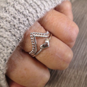 925 Sterling Silver Dainty Puffed HEART Ring&gt;925 Ring,Sterling Heart Ring,Heart Jewelry,925 Heart Ring,Minimalist 925 Ring,Non Tarnish